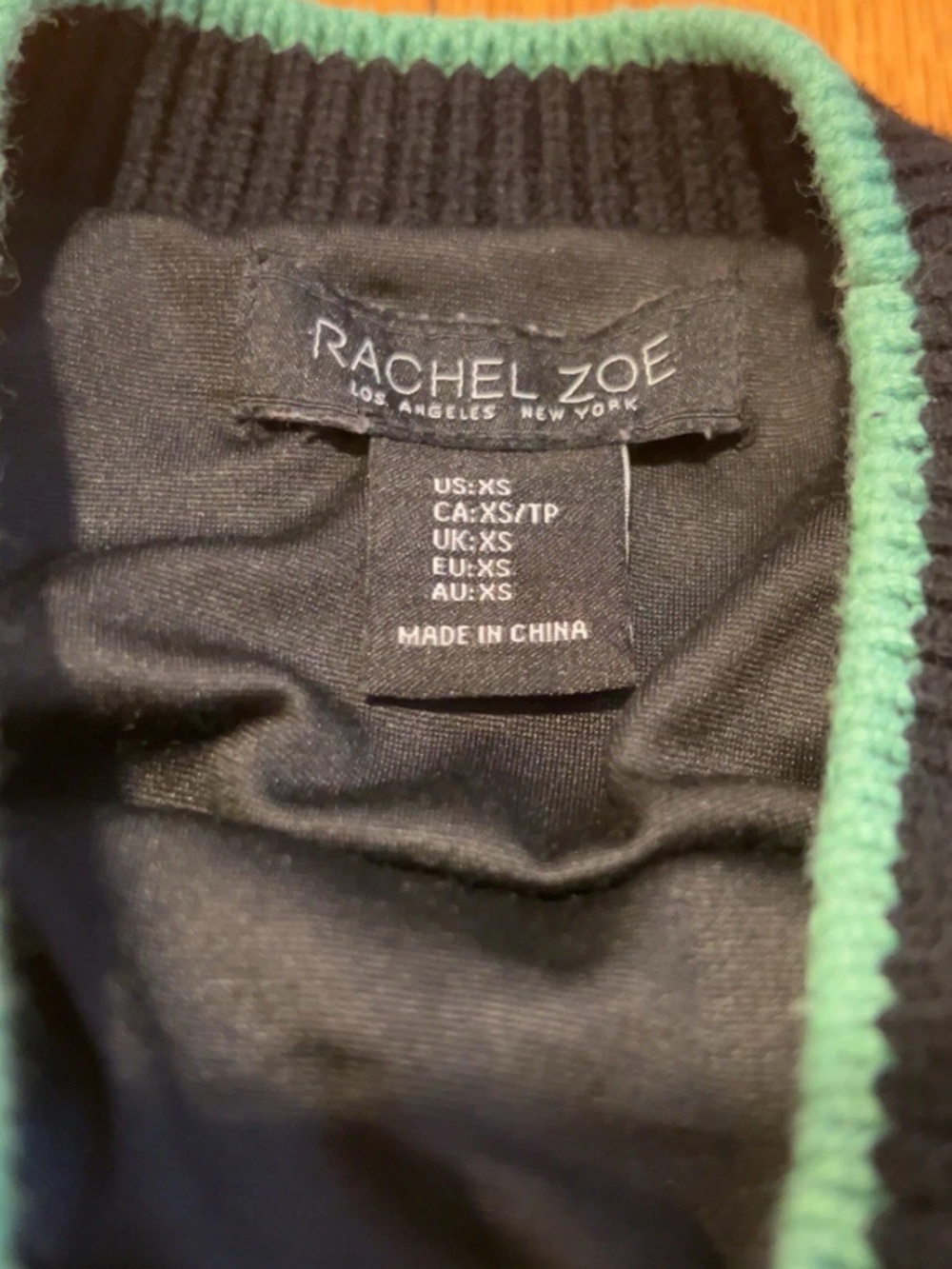 Rachel Zoe Striped Crochet Maxi Skirt & Cropped Tank in Teal, Black & Cream - Picture 4 of 7